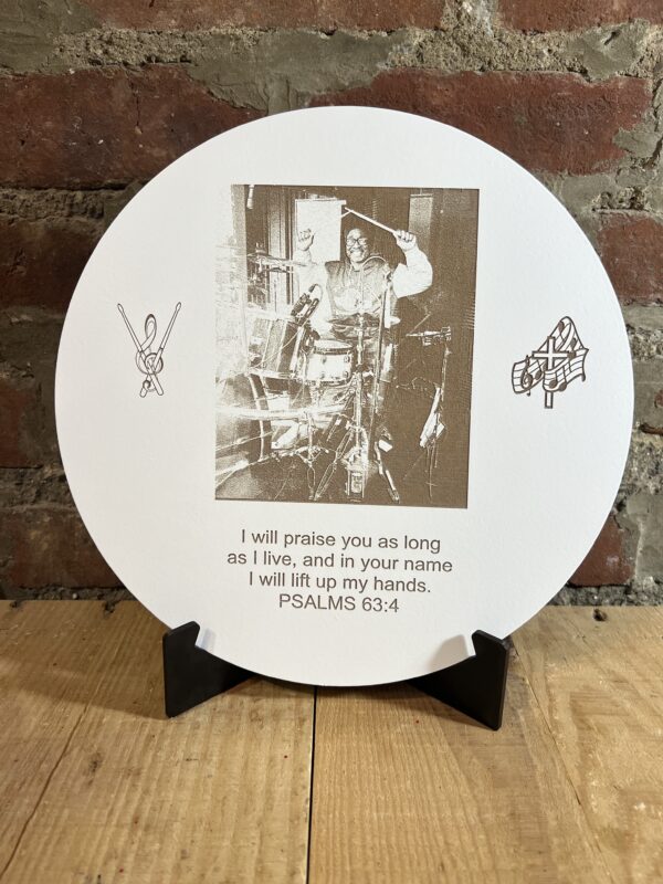 Round Photo Plaque 10" with stand - Image 3