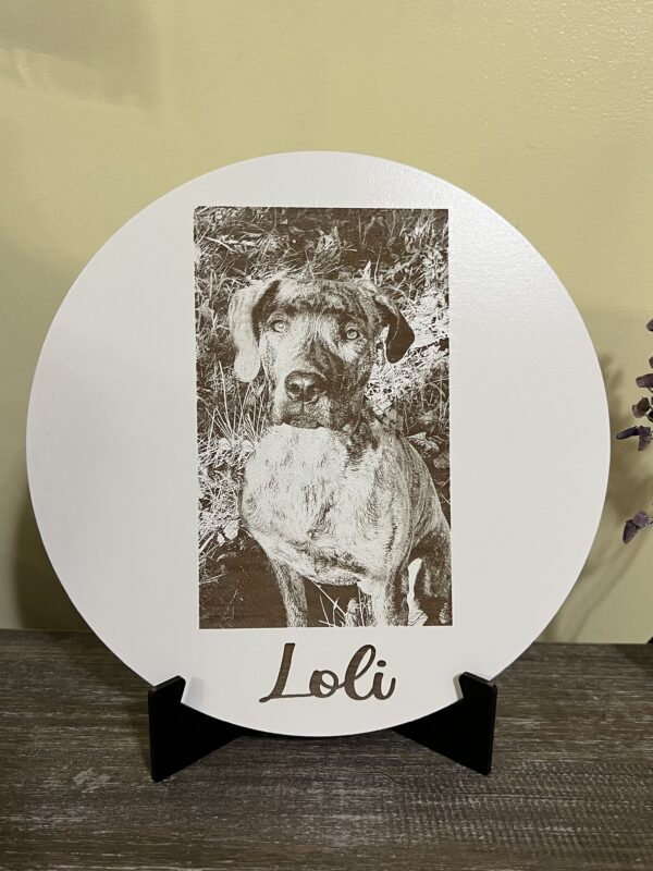 Round Photo Plaque 10" with stand